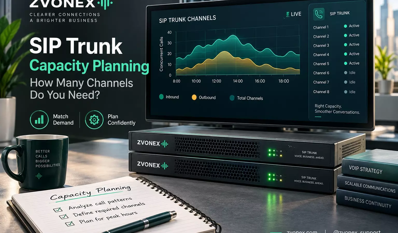 SIP Trunk Capacity Planning: How Many Channels Do You Need?