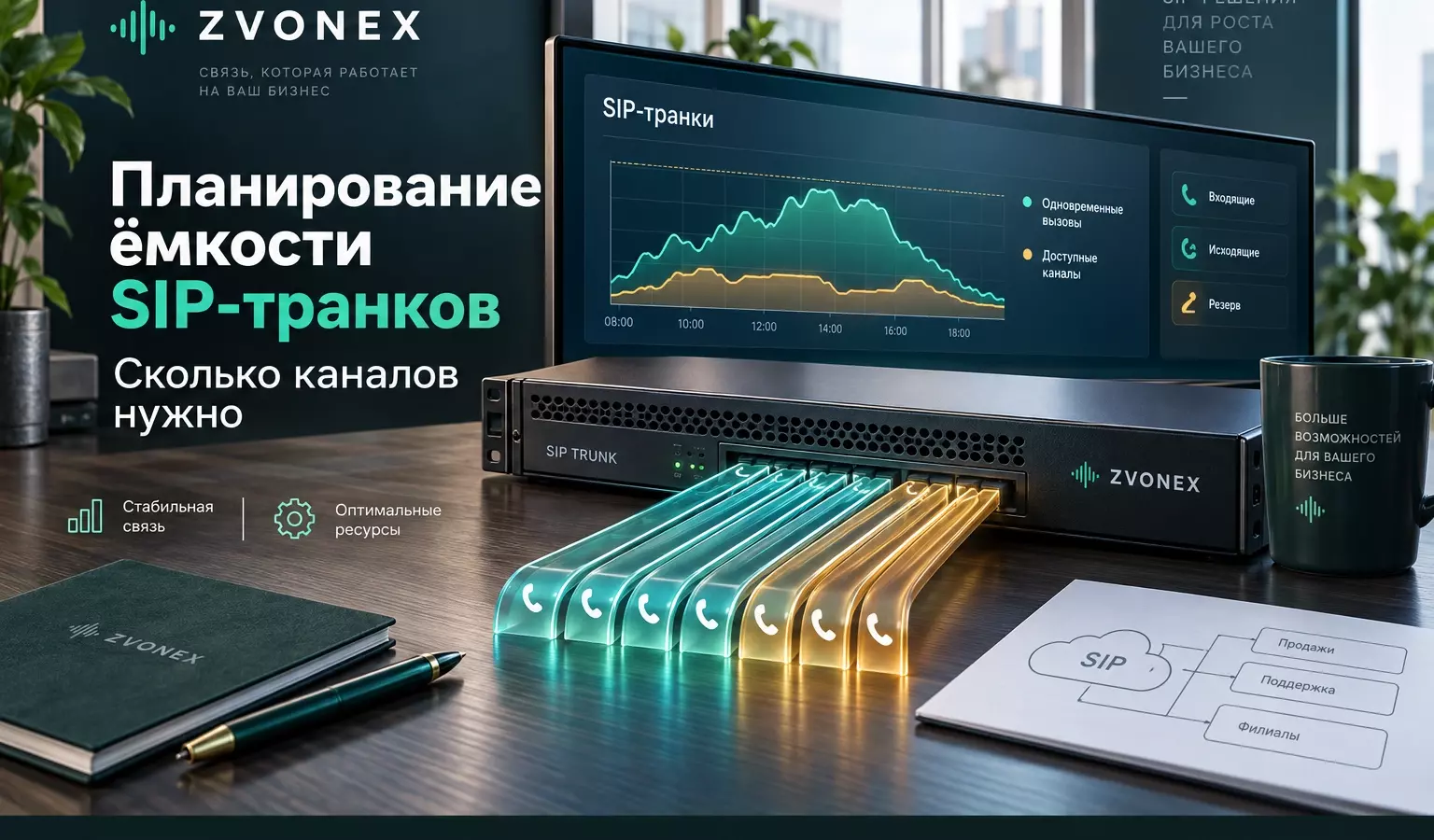 Планирование ёмкости SIP-транков: сколько каналов нужно