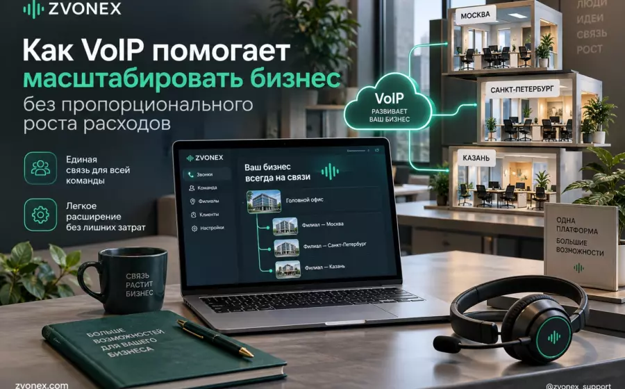 Как VoIP помогает масштабировать бизнес без пропорционального роста расходов