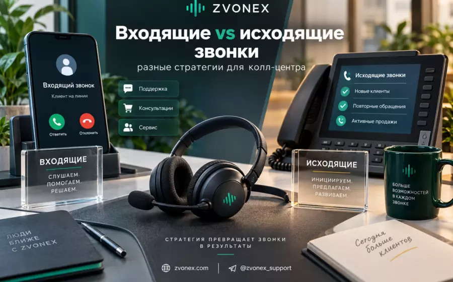 Входящие vs исходящие звонки: разные стратегии для колл-центра