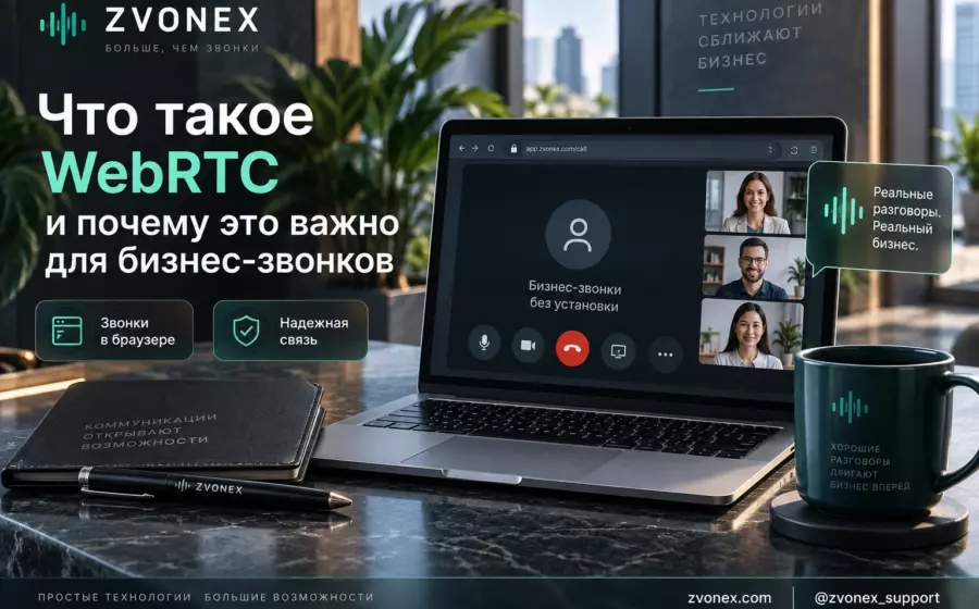 Что такое WebRTC и почему это важно для бизнес-звонков